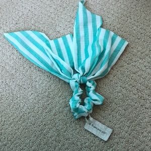 Turquoise hair ribbon